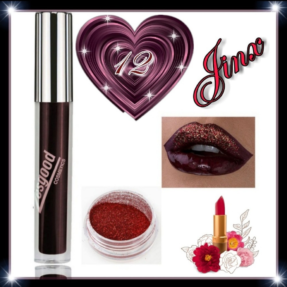 Glitter Lipstick & Powder set!!!
